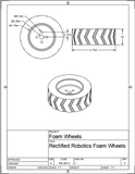 Rectified Robotics 2.75" Foam Wheels (Pair)